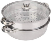 Pannello Mini per Stoviglie - Insetto in Acciaio Inossidabile - Coperchio in Vetro - Progettazione a Doppia Parete - Adatto per Induzione - Dimensioni 27 x 27 x 19,5 cm - Insetto per Stoviglie