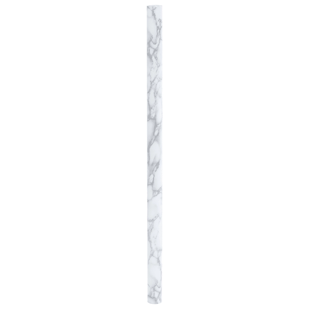 Adesivi per Mobili Autoadesivi Bianco Marmoreo 90x500 cm in PVC 3206486