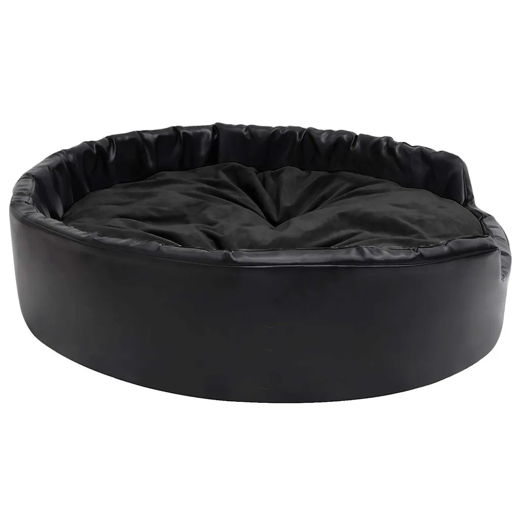 Lettino per Cani Nero 99x89x21 cm in Peluche e Similpelle CFW9666596