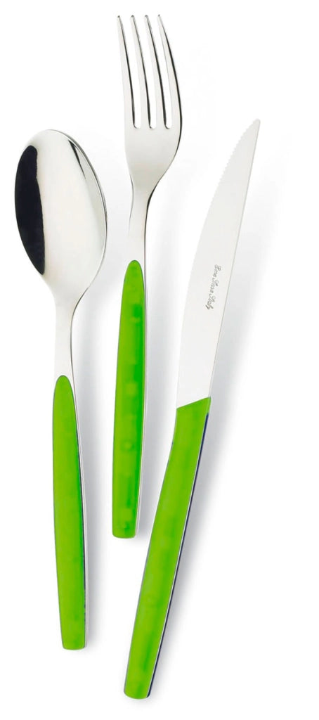 Servizio Set di Posate 24 pezzi in Acciaio Inox Eme Dream Verde 69