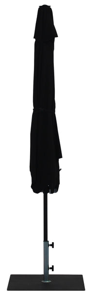 Ombrellone da Giardino Ø3 m Palo Ø38 mm in Alluminio Tessuto Olefin Trend Nero