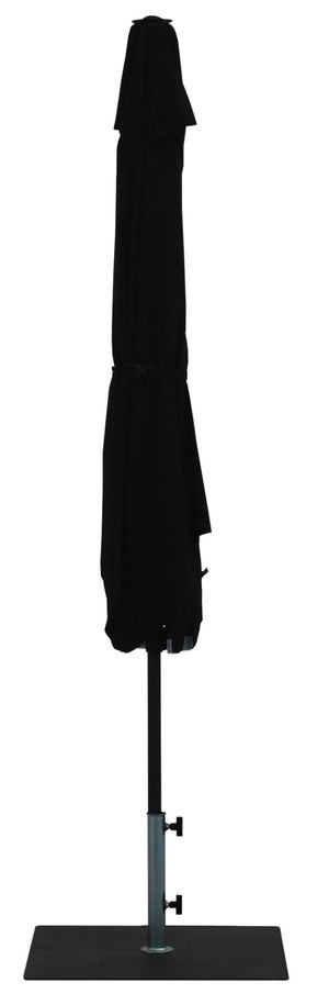 Ombrellone da Giardino Ø3 m Palo Ø38 mm in Alluminio Tessuto Olefin Trend Nero