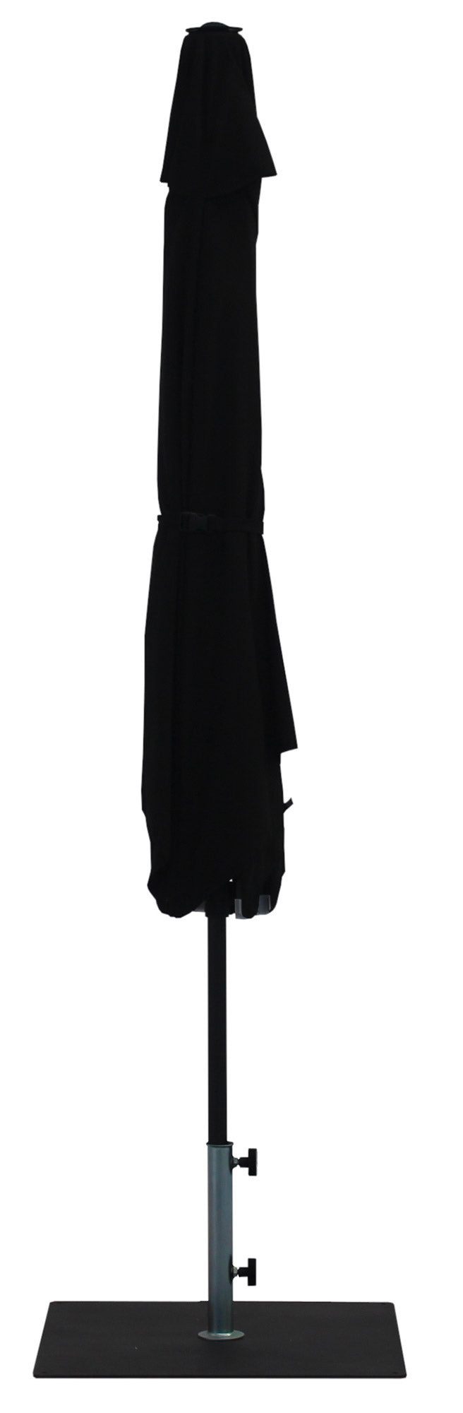 Ombrellone da Giardino Ø3 m Palo Ø38 mm in Alluminio Tessuto Olefin Trend Nero