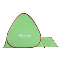 Tenda da Spiaggia Pop Up con Protezione UV 30+ e Borsa di Trasporto, 200x150x119 cm, Verde