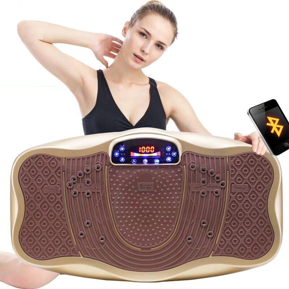 Trade Shop - Pedana Vibrante Con Bluetooth Massaggiante Fitness Display Sussultoria Perdipeso -
