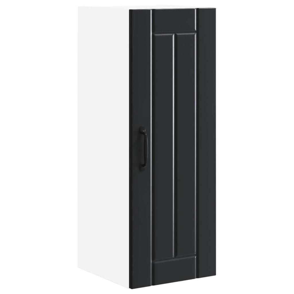 Armadio da cucina moderno e funzionale portaoggetti 30 x 31 x 80 cm in legno ingegnerizzato nero 02_0054025
