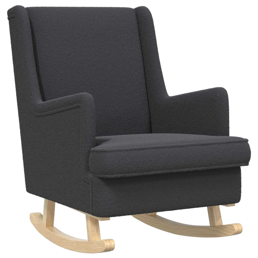 Poltrona con Ottomano 2 pz Grigio Scuro Bouclé 3418857
