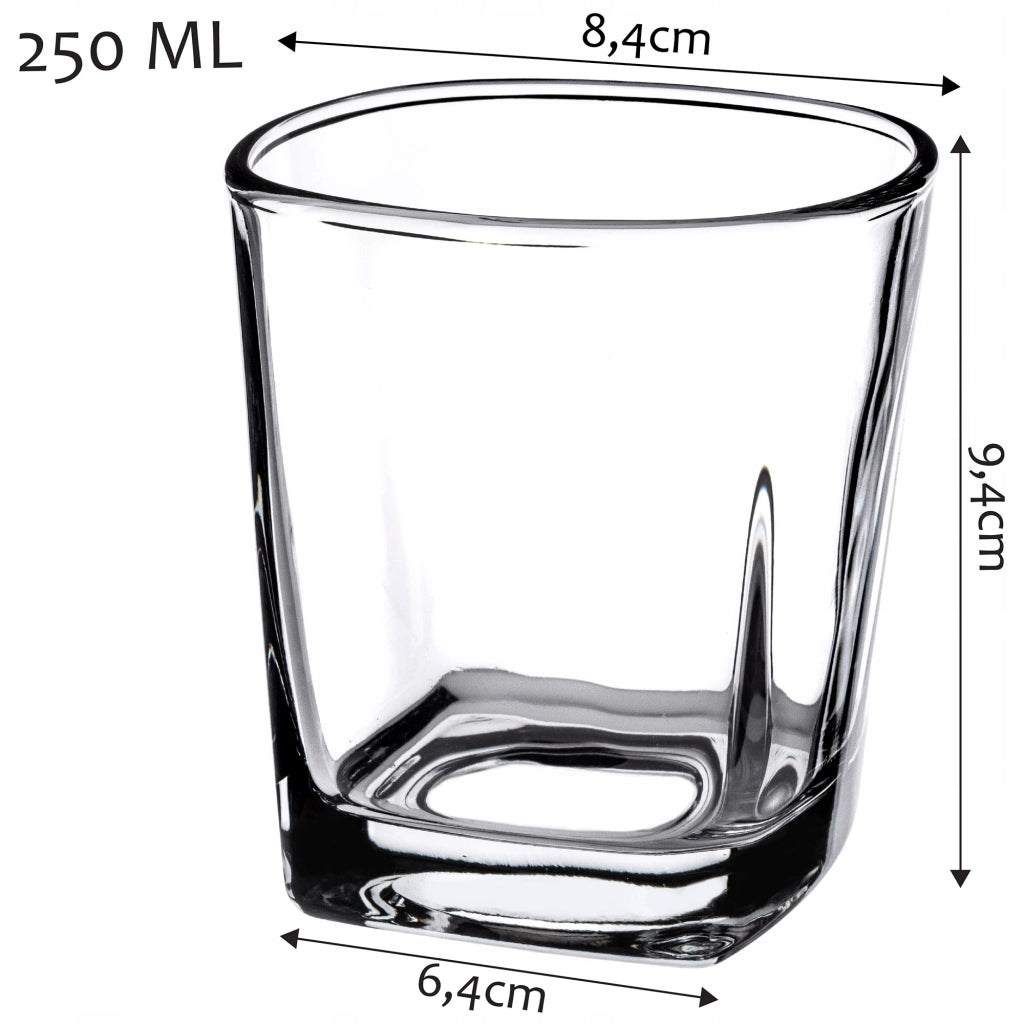 Bicchiere KADAX per whisky, bevande, succhi, acqua, Literatka 250 ml