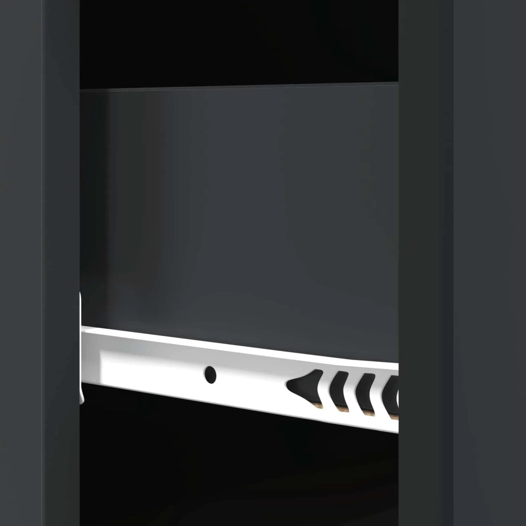 Mobile con Cassetti Nero 33 x 34,5 x 87 cm Legno ingegnerizzato 895766