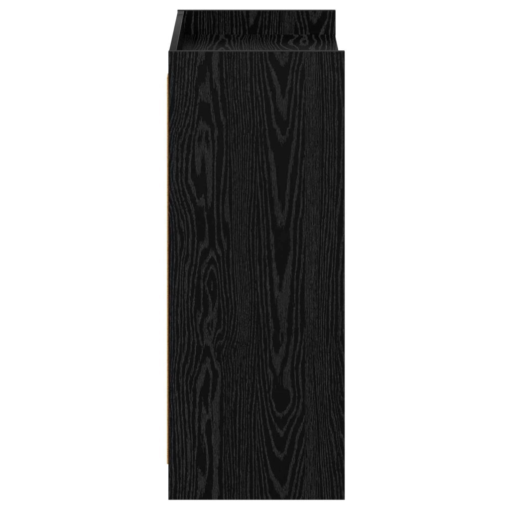 Mobile per scarpe Rovere Nero 73,5 x 36 x 92 cm 8011316