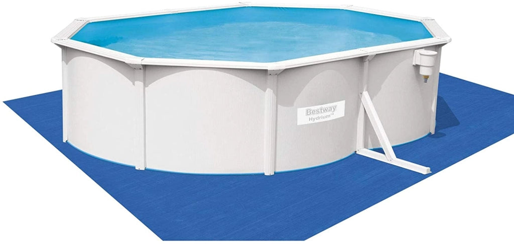 PISCINA OVALE FUORI TERRA HYDRIUM BESTWAY 500x360xH120 -56586 + SKIMMER, POMPA, SCALETTA, TELO E DOSATORE