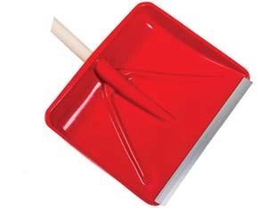 PALA IN POLIPROPILENE PER NEVE E GRANAGLIE ROSSA CON PROFILO ALLUMINIO- - cm.45x37h. - 4 pezzi