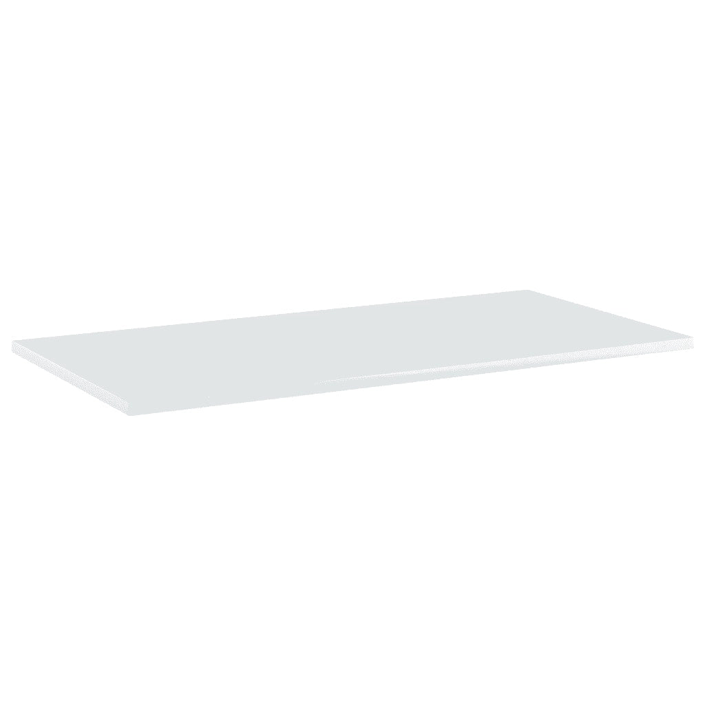 Ripiani per Libreria 8pz Bianco Lucido 80x40x1,5cm Multistrato 805341