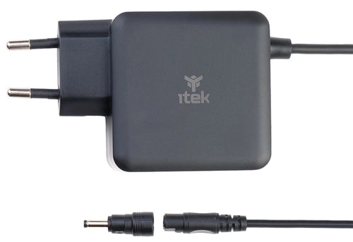 itek Alimentatore a muro per Notebook - 65W, Tecnologia GaN, Super Slim, 12 connettori