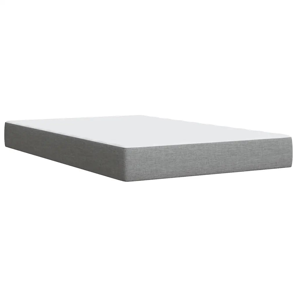 Giroletto a Molle con Materasso Grigio Chiaro 120x190cm Tessuto 3286619