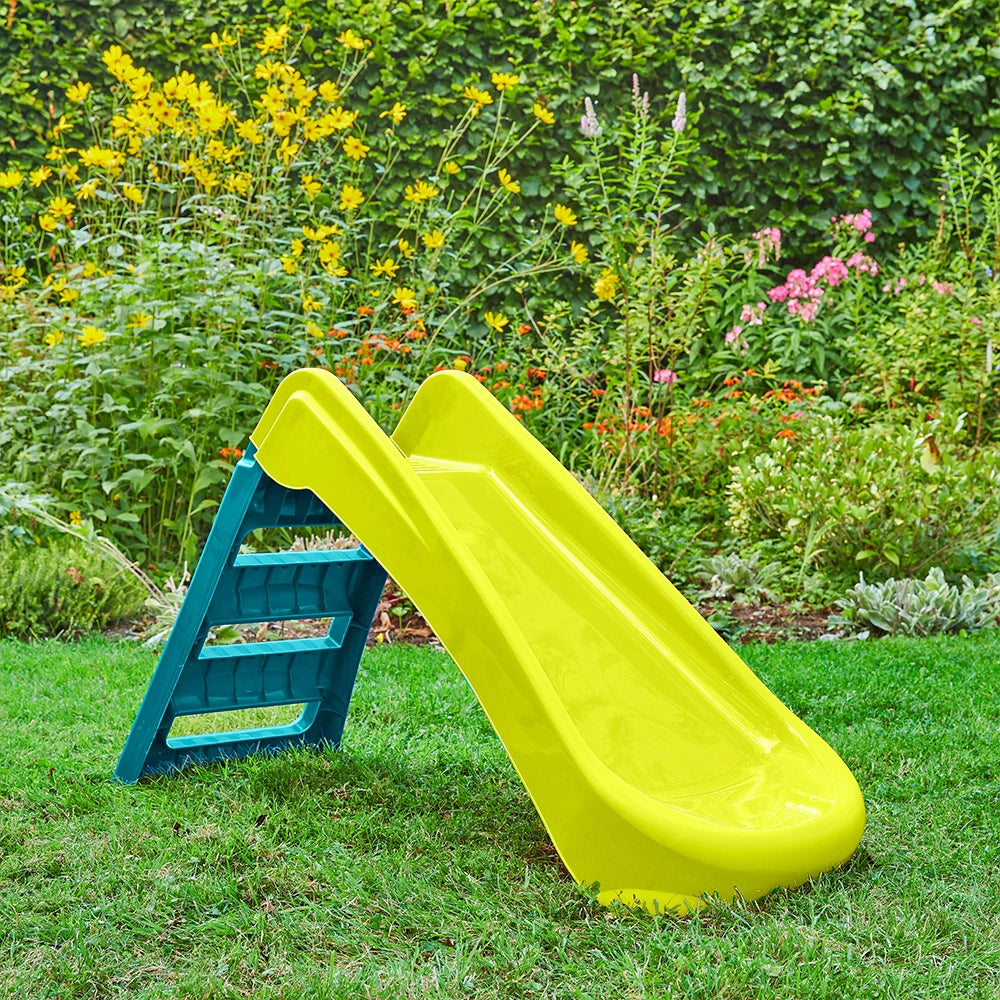 Scivolo per Bambini Pieghevole a 3 Gradini Verde