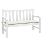 Cuscino per Panca da Giardino Crema MÃ©lange 120x50x7cm Tessuto