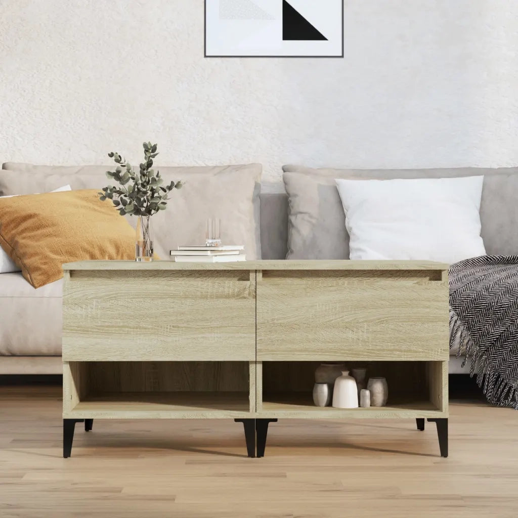 Tavolini 2 pz | Tavolo laterale Rovere Sonoma 50x46x50 cm in Legno Multistrato