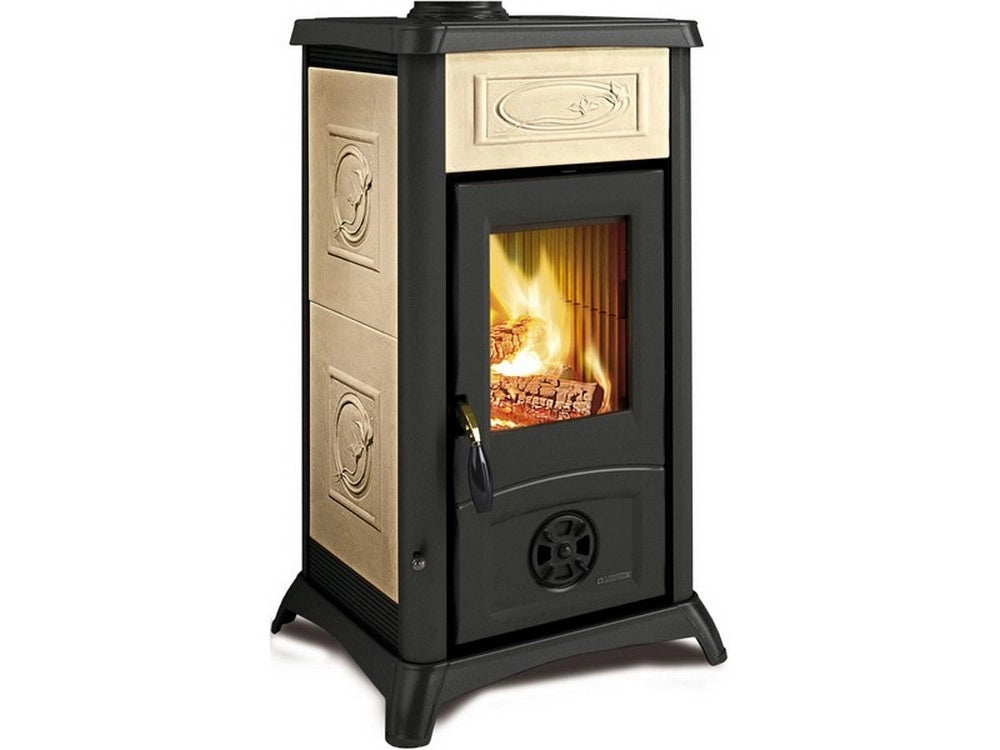 1pz la nordica stufa a legna gemma col. liberty panna cod:ferx.vit53410