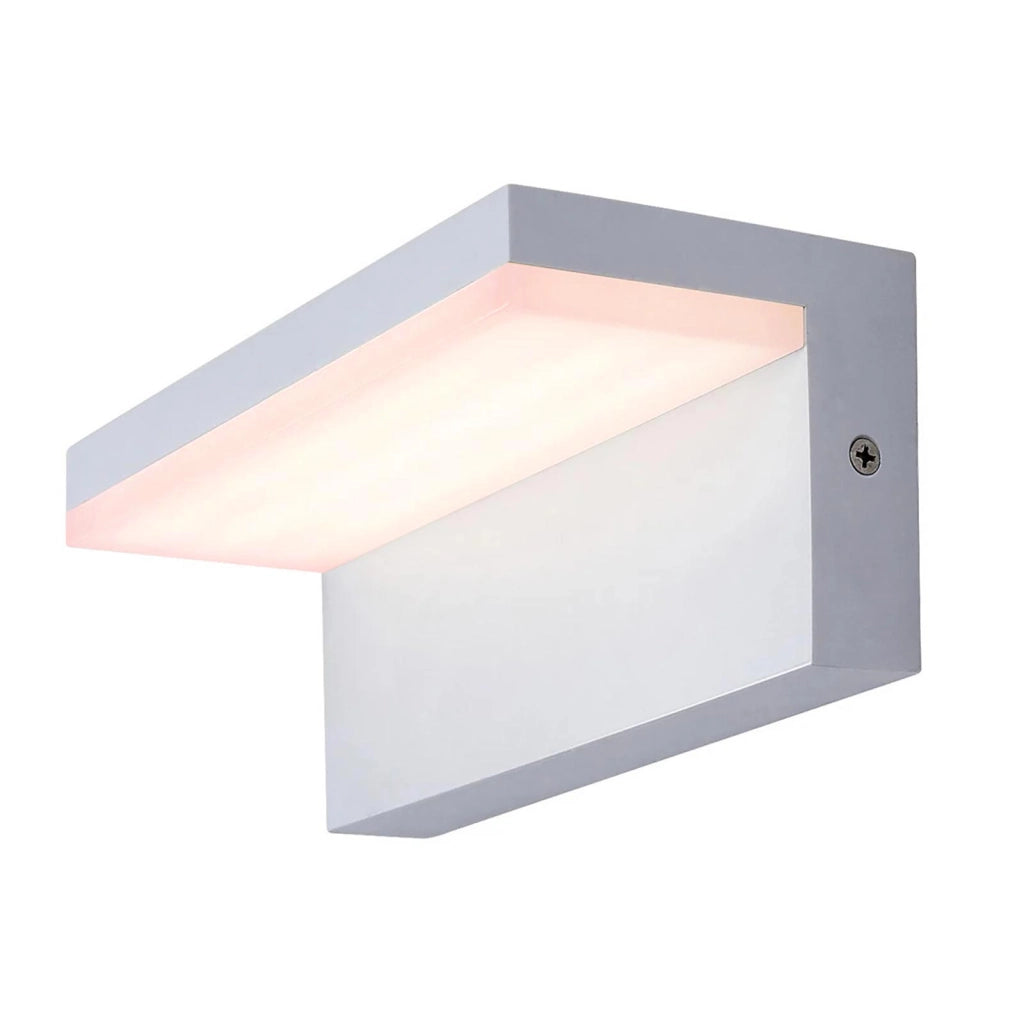 Applique parete LED 10W interruttore CCT da 2700K a 6500K lampada impermeabile esterni luce giardino balcone terrazza IP54 230V BIANCO