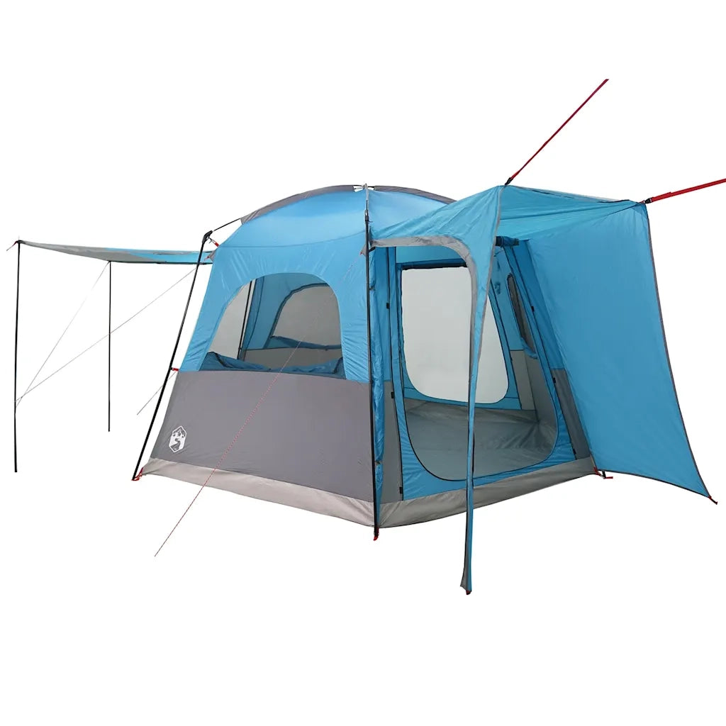 Tenda da Campeggio da Auto per 4 Persone-Tenda per Famiglie Blu Impermeabile 809162
