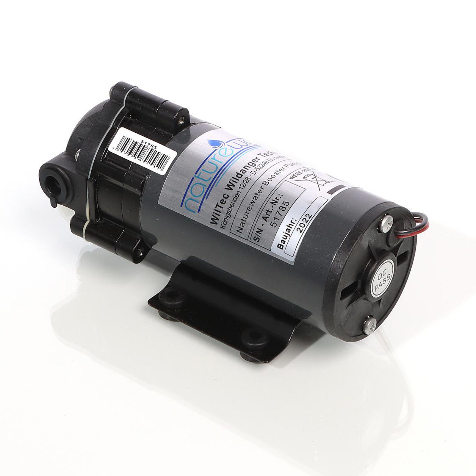 Naturewater Pompa booster 400 GPD (1514l/giorno) 96W Pompa di spinta per sistemi a osmosi inversa