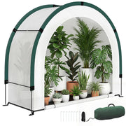 Serra da giardino pieghevole in plastica verde ¨C zephmum ¨C 200x80x164 cm