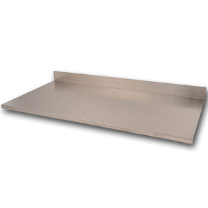 Tagliere Spianatoia per Alimenti Professionale con Alzatina 120x50 AISI 304