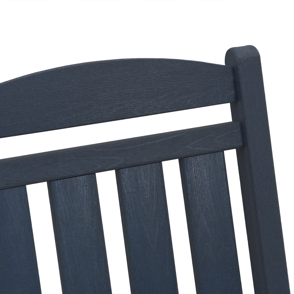 Set Lounge Giardino  3 Pezzi Blu Navy HDPE