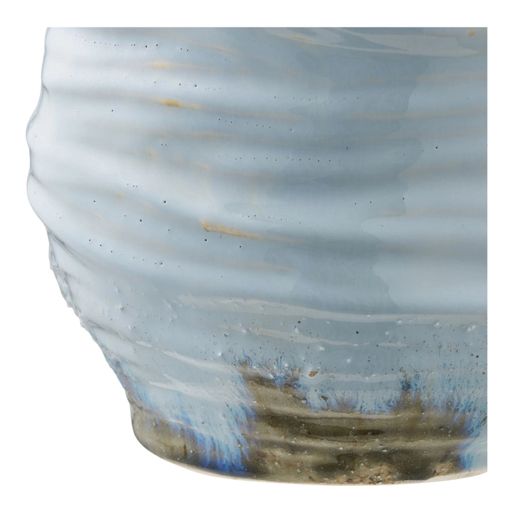 Vaso Decorativo Hillerod, Blu, Ceramica, 19,5x19,5x22,5 cm