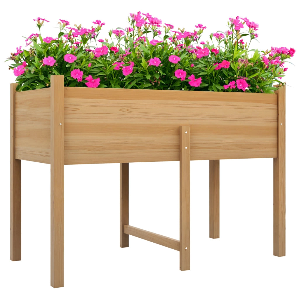 Letto rialzato da giardino 115x55x80 cm ¨C zephmum ¨C verde