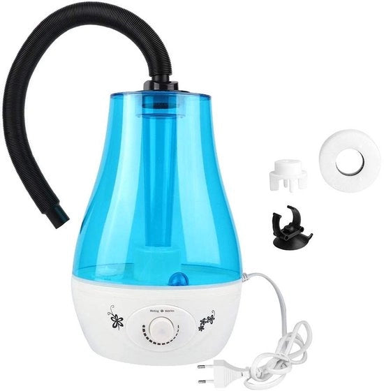 Bevaglio per rettili 3 Litri - Generatore di nebbia ultrastabile - Seringa flessibile 70-150 cm - Protezione contro la dispersione - Materiale in plastica - Altezza 28 cm - Umidificatore per aria