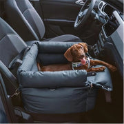 Autista per cani per cani piccoli e medi, divano per cani impermeabile in pelle morbida con cinturino e clip, divano per viaggio e zaino per animali domestici, adatto per animali domestici fino a 16 kg (Blu profondo, piccolo e medio)