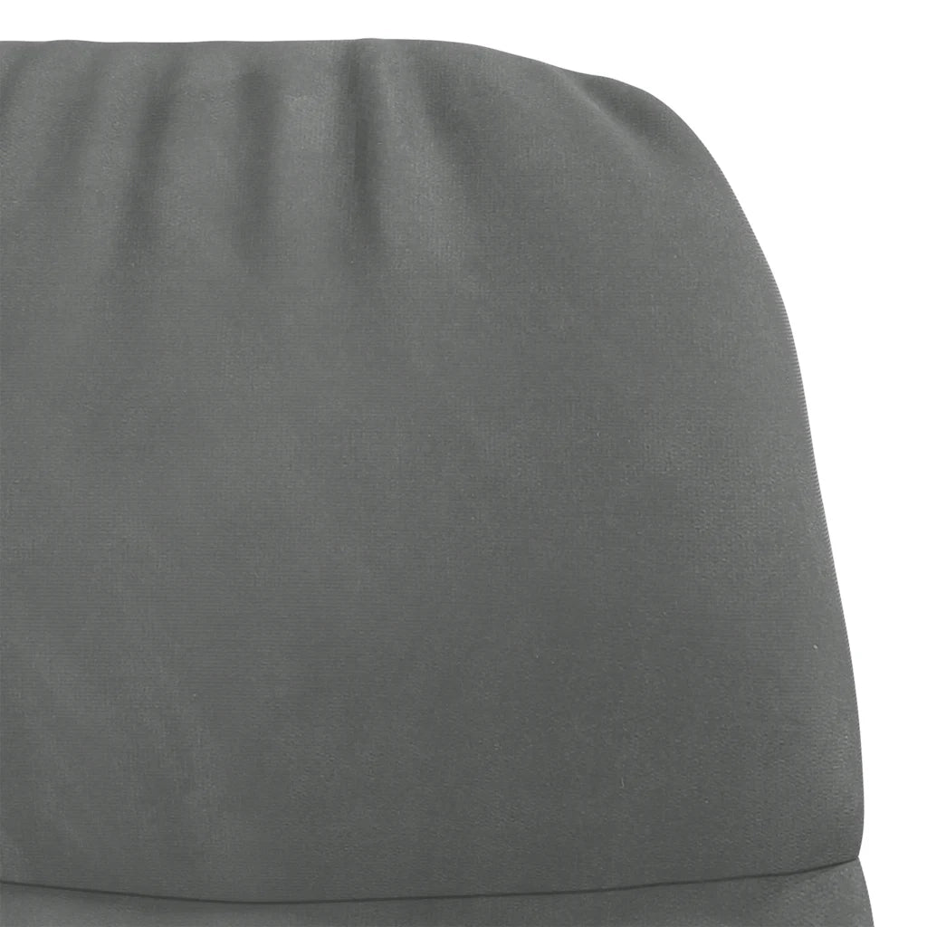 Sedia da Pranzo Grigio Scuro in Velluto 4102622