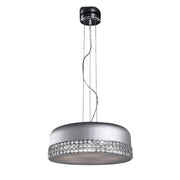 Lampadario Art Déco cromato cristallo 6xG9 Italux Carina