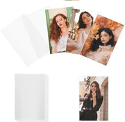 Set di protezioni per foto cartelle 100 pezzi - Copricartelle trasparenti - Supporto per cartelle in plastica - 56 x 89 mm - Protezione perfetta - Ideale per cartelle commerciali