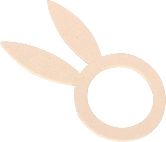 Set di 50 Servitini in Legno - Decorazione per Matrimoni, Feste e Cene - Manufatti Artigianali - Orecchini per Coniglio in Legno - Stile Elegante.