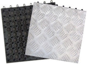 PIASTRELLA PAVIMENTO ALLUMINIO ANTISCIVOLO CM. 31X31 PEZZI 10 MQ. 1
