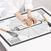 Mat di silicone per forno extra grande 80x60cm, mat di silicone antiscivolo con divisione metrica, mat per impasto, mat per forno, mat per impasto e fondant.