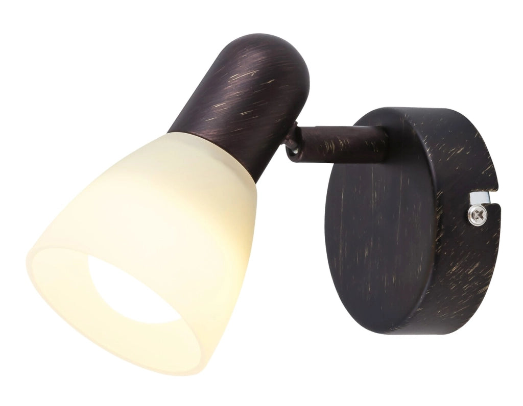 Applique Soma vetro E14 bronzo antico Rabalux 6591