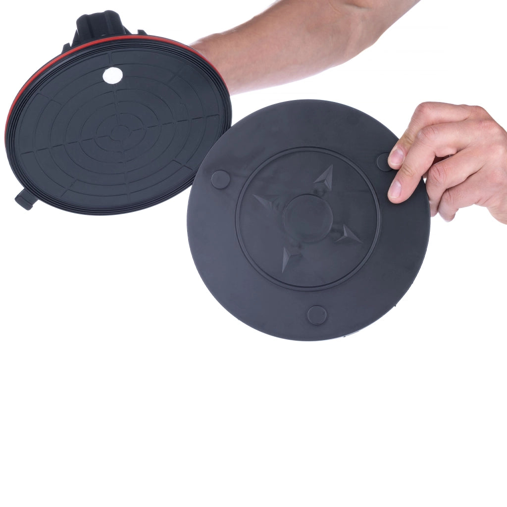 Ventosa a Batteria per Piastrelle con Display Digitale – Portata 200 kg, Ø 200 mm | ABS + Gomma, 3,6 V, 1500 mAh