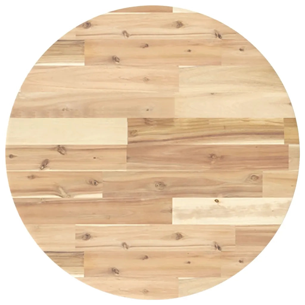 Piano Tavolo Rotondo Ã˜60x2 cm in Legno Massello di Acacia