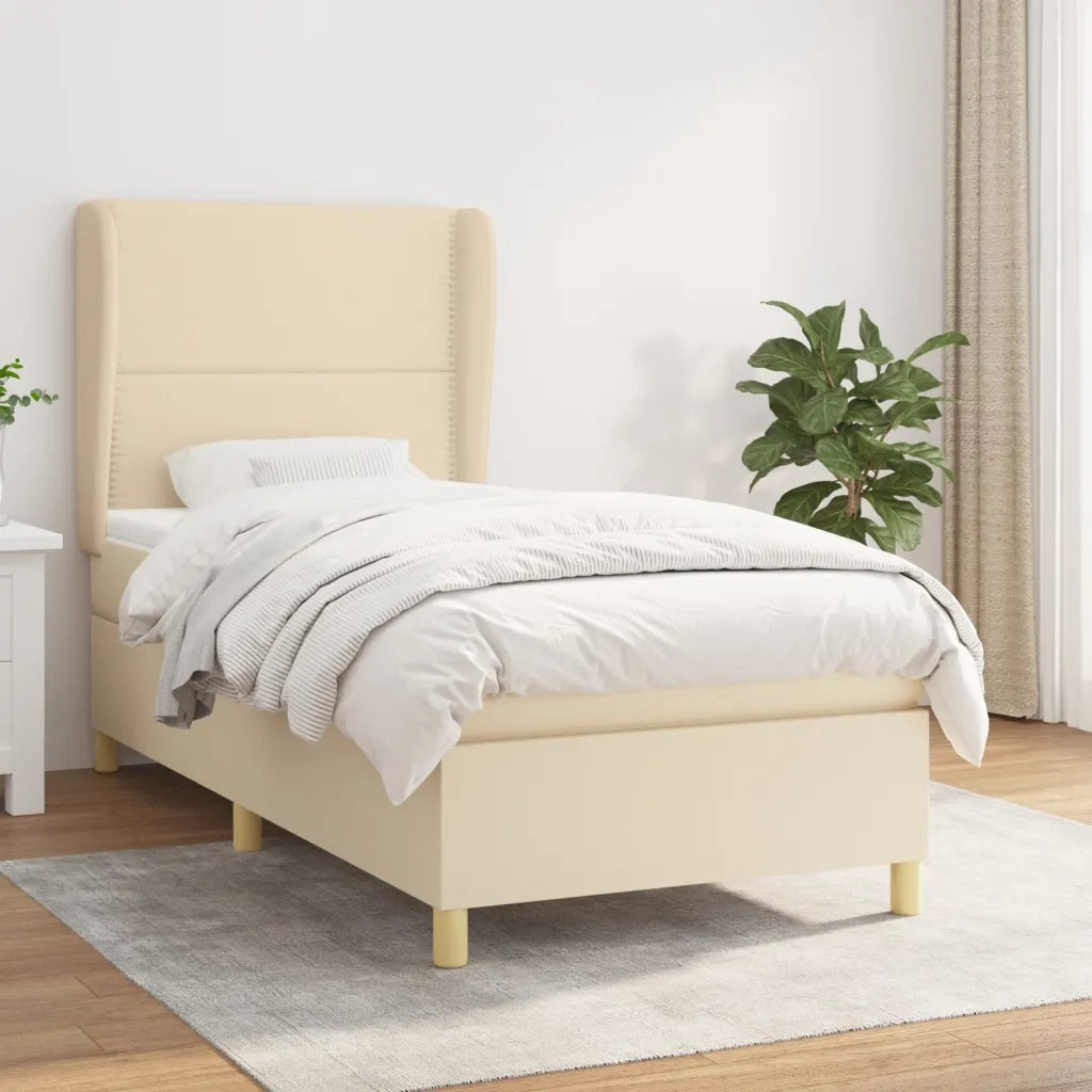 Giroletto a Molle con Materasso Crema 100x200 cm in Tessutocod mxl 122119