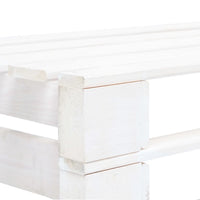 Divano Centrale da Giardino Pallet Legno Pino Impregnato Biancocod mxl 96593