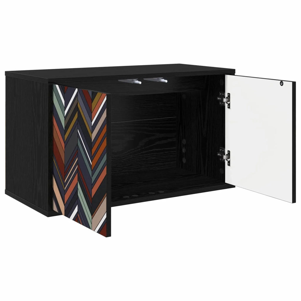 Mobile TV da Parete OMMEN 69 x 33 x 40 cm Rovere Nero 8007130