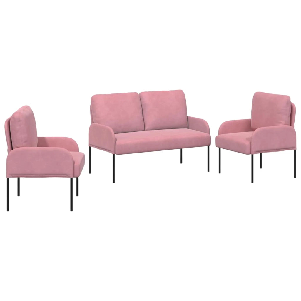 Set divani 3 pcs Rosa 115 x 56 x 80 cm Legno compensato