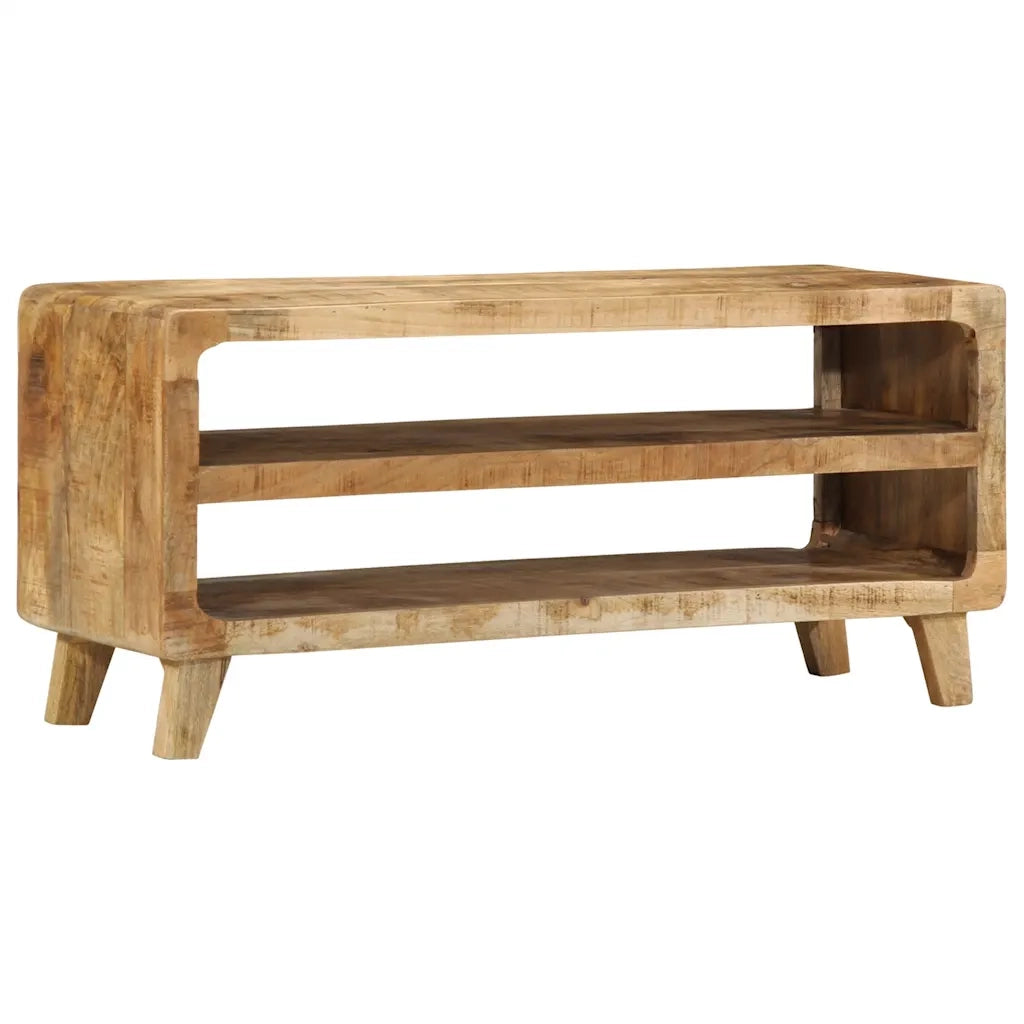 Mobile Porta TV 105x46x32 cm in Massello di Mango Grezzo 4104523