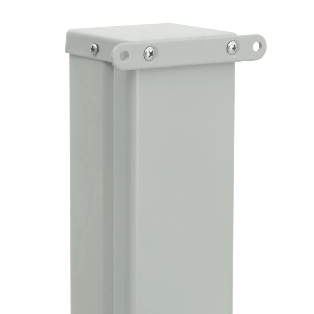 Tenda da sole laterale retrattile/schermo privacy per patio giardino terrazza balcone 140 x 500 cm grigio 02_0007255