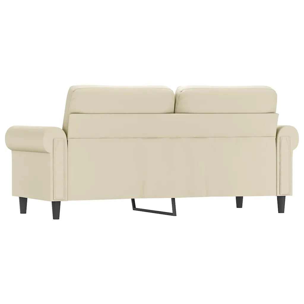 Divano a 2 Posti-Sofa 2 Posti Crema 140 cm in Similpelle 934300