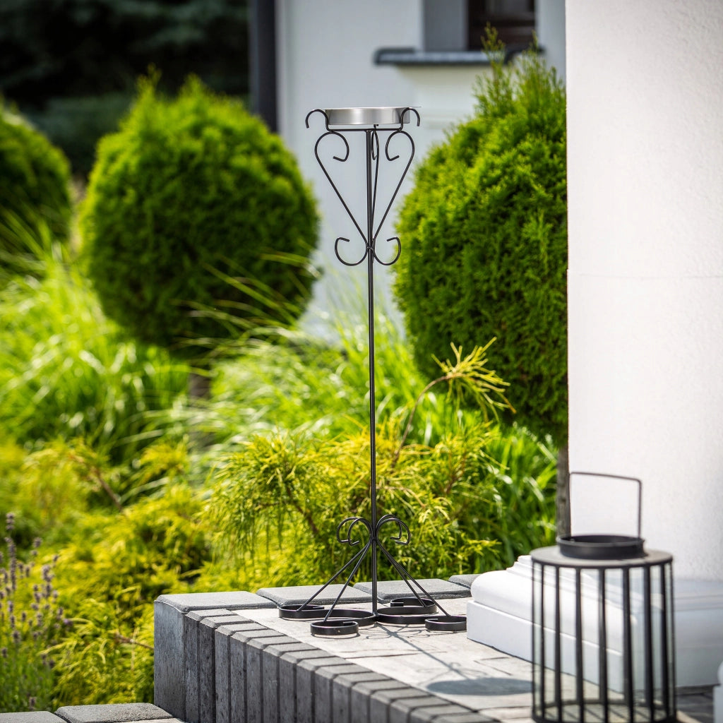 Posacenere da esterno KADAX, posacenere da giardino in metallo massiccio, stile retrò